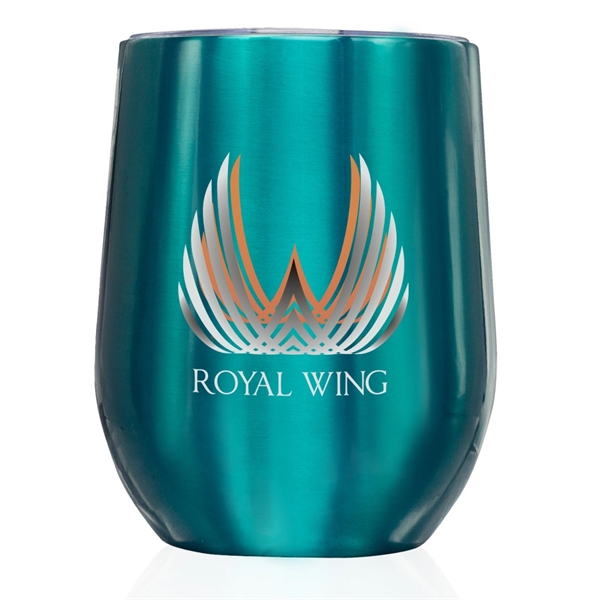 11 oz. stainless steel stemless wine glass with lid and double-wall... from ASI 39552 BEL Promo