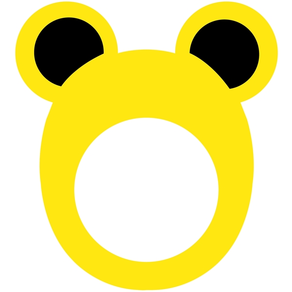 Round Animal Ears Pullover Visor, One size fits most. Stock outlines... from ASI 54886 Foamworx / FoamWorx