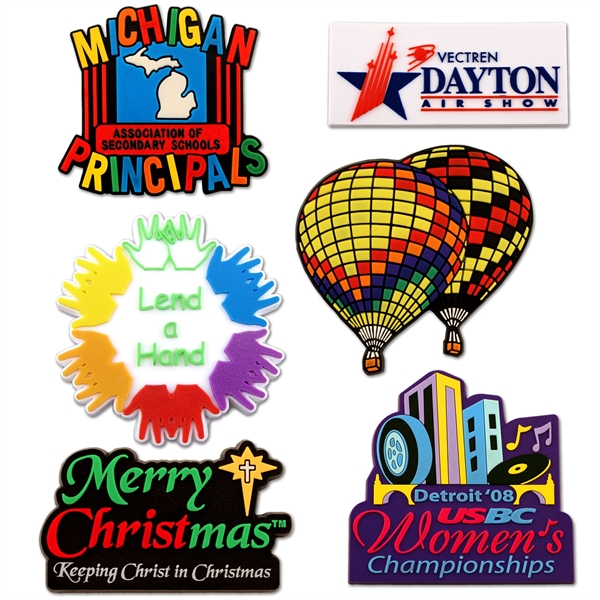 PVC magnets in assorted shapes, sizes and colors.... from ASI 52263 EMT / EMT EMT EASY