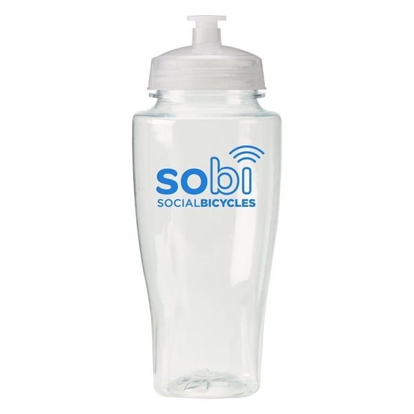 24 oz. Polysure wide mouth sports bottle with leak-resistant, push-pull lid,... from ASI 52840 Evans Manufacturing