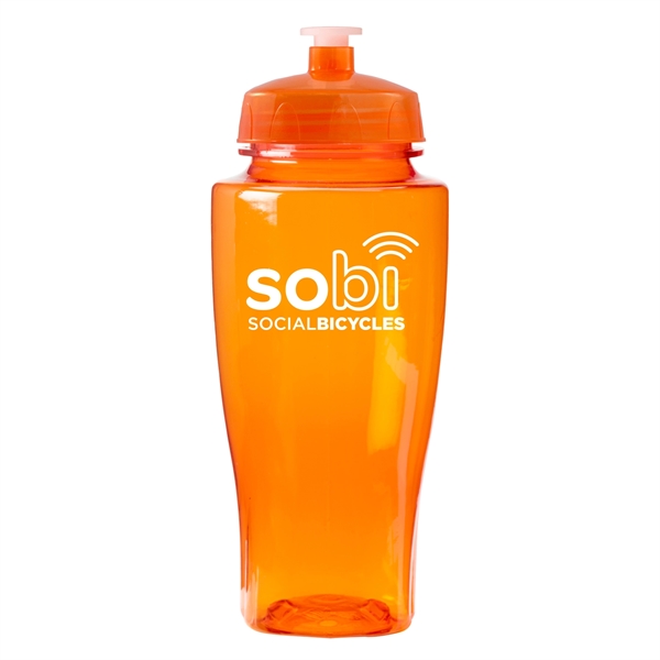 24 oz. Polysure wide mouth sports bottle with leak-resistant, push-pull lid,... from ASI 52840 Evans Manufacturing
