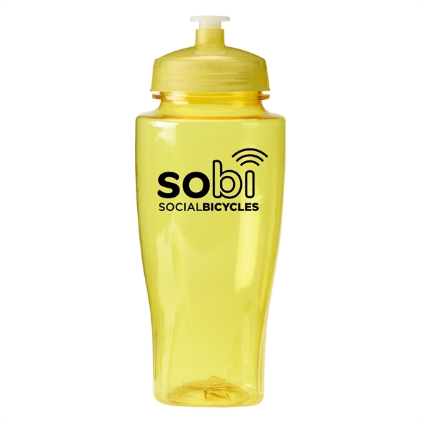 24 oz. Polysure wide mouth sports bottle with leak-resistant, push-pull lid,... from ASI 52840 Evans Manufacturing