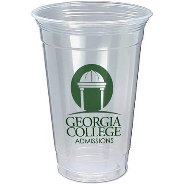 Disposable 20 oz. soft-sided clear plastic cup, perfect for events and... from ASI 67075 Leprechaun Promotions, LLC / Leprechaun Promotions