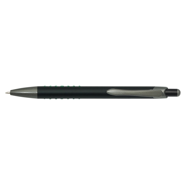 Metal pen with black satin finish and plating matching grip color.... from ASI 42920 Busrel Inc