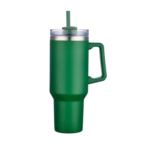 40 OZ. S/S Travel Mug with Handle & Straw... from ASI 41511 Brainchild USA Inc / BrainChild Gift Club