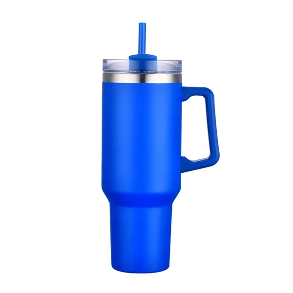 40 OZ. S/S Travel Mug with Handle & Straw... from ASI 41511 Brainchild USA Inc / BrainChild Gift Club