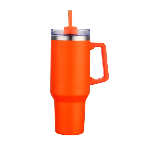 40 OZ. S/S Travel Mug with Handle & Straw... from ASI 41511 Brainchild USA Inc / BrainChild Gift Club