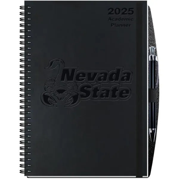Hybrid 14 month Academic planner and journal in one. Leather-like cover... from ASI 50873 Drum-Line / Drum-line Inc
