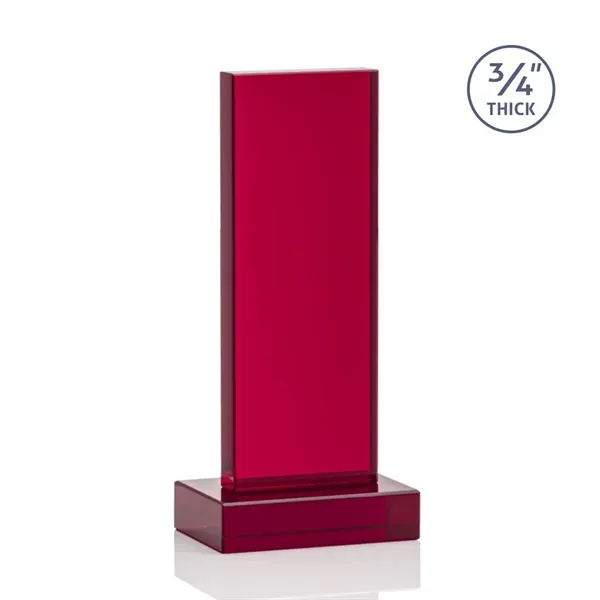 The Marvelous Hathaway Award features a striking Ruby Crystal Tower mounted... from ASI 84592 St Regis Group / St Regis