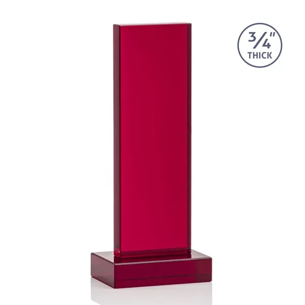 The Marvelous Hathaway Award features a striking Ruby Crystal Tower mounted... from ASI 84592 St Regis Group / St Regis