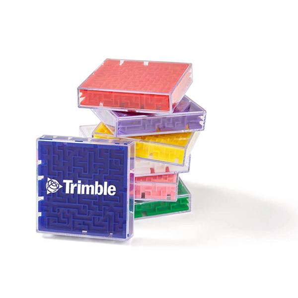 2 5/8" A-MAZE-ing plastic metal ball puzzle games with locking ball... from ASI 63549 Jornik Manufacturing Corp / Jornik