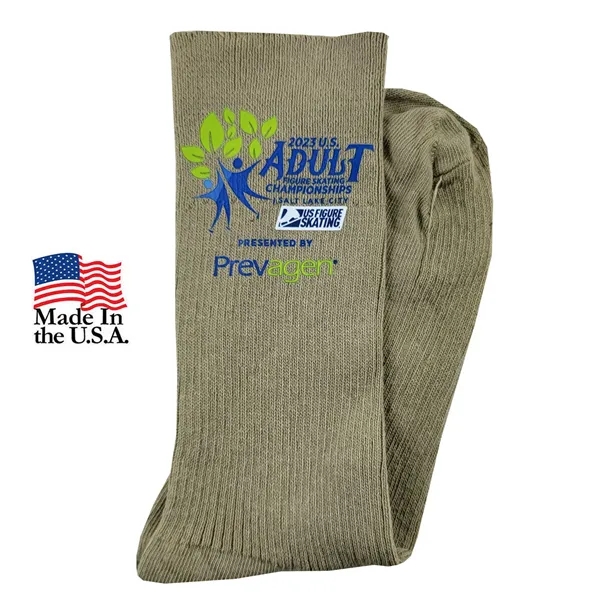 Non-binding relaxed fit crew dress socks with a smooth toe, ideal... from ASI 90160 Suntex Industries