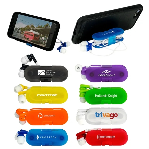 Ear Bud Wrap Phone Stand... from ASI 30208 A P Specialties / AP Specialties