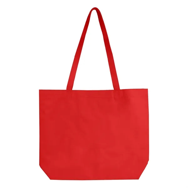 18" x 14.5" x 4" polyester open tote bag with self... from ASI 37980 Bagworld