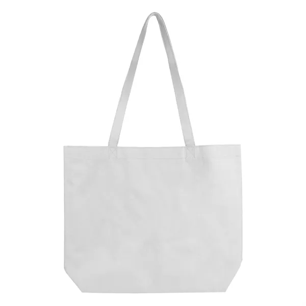 18" x 14.5" x 4" polyester open tote bag with self... from ASI 37980 Bagworld