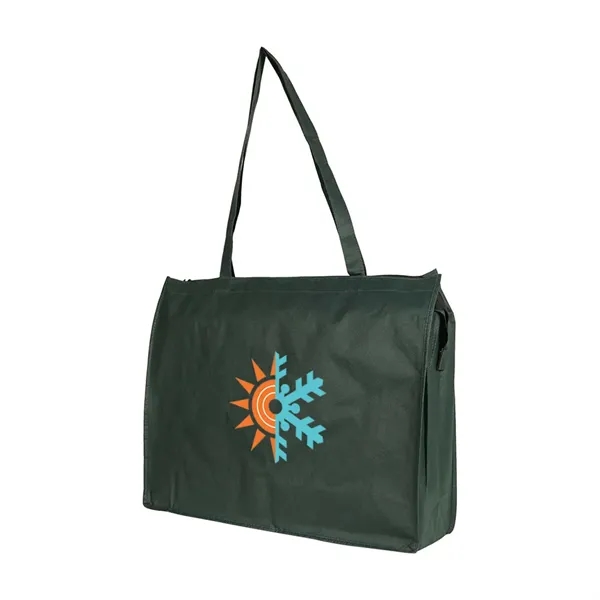 Extra large non woven shopping tote bag with zipper.... from ASI 31517 Admart Products / Admart Line