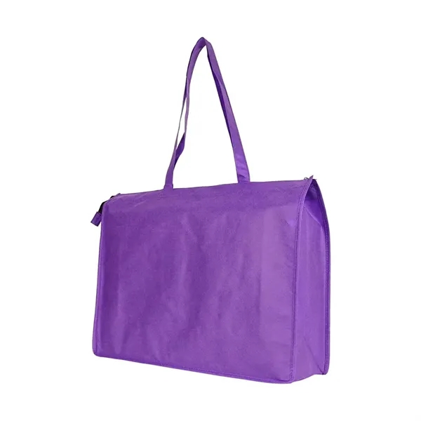 Extra large non woven shopping tote bag with zipper.... from ASI 31517 Admart Products / Admart Line
