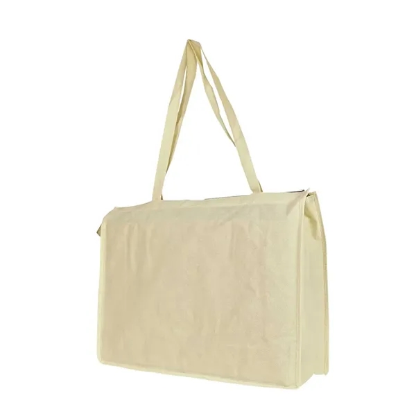 Extra large non woven shopping tote bag with zipper.... from ASI 31517 Admart Products / Admart Line