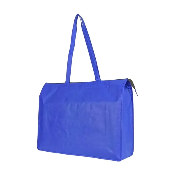 Extra large non woven shopping tote bag with zipper.... from ASI 31517 Admart Products / Admart Line