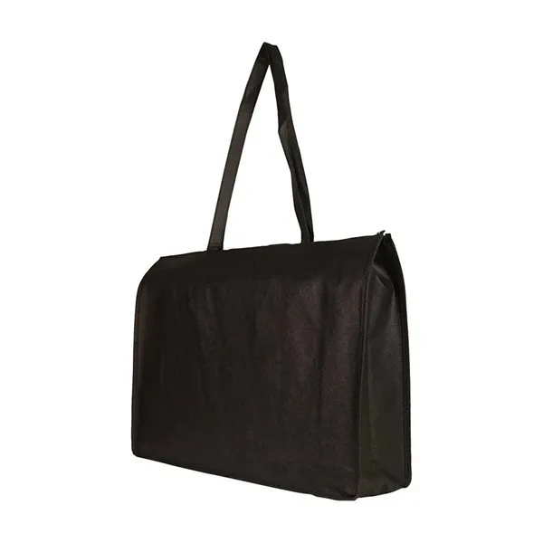 Extra large non woven shopping tote bag with zipper.... from ASI 31517 Admart Products / Admart Line