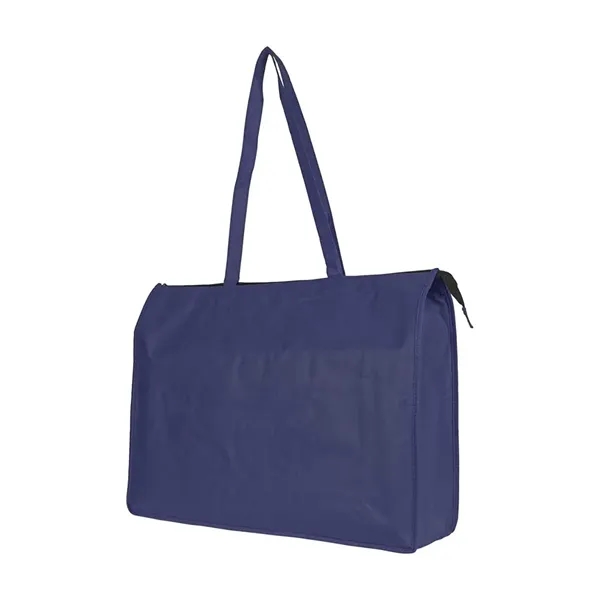 Extra large non woven shopping tote bag with zipper.... from ASI 31517 Admart Products / Admart Line