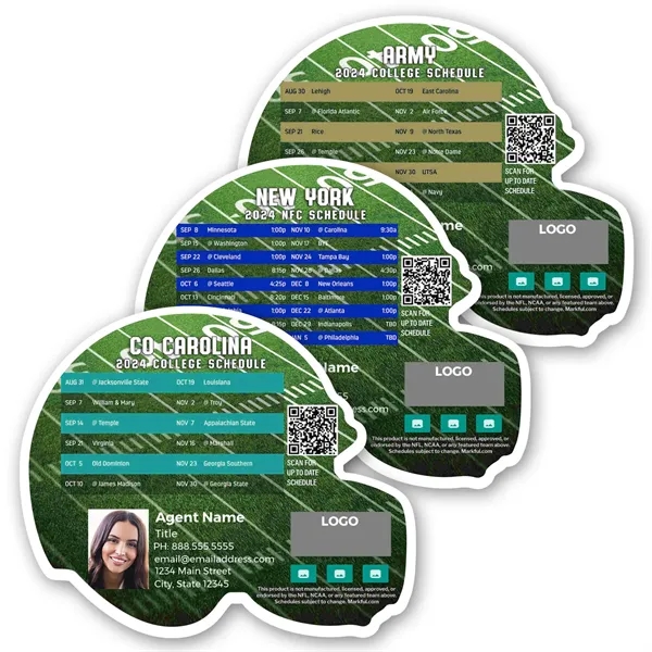 Get your favorite teams' schedule on a fun Helmet shaped magnet.... from ASI 90859 Tempo Industries Inc