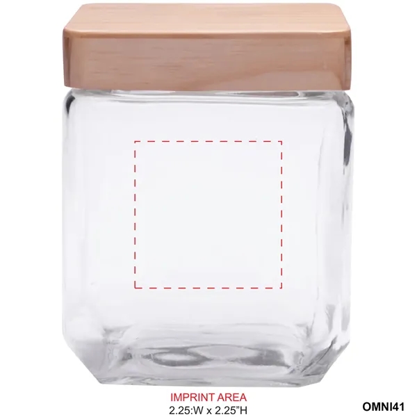 Glass Containers with wooden lids available in 2 sizes... from ASI 80060 VisionUSA