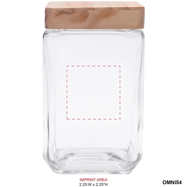 Glass Containers with wooden lids available in 2 sizes... from ASI 80060 VisionUSA