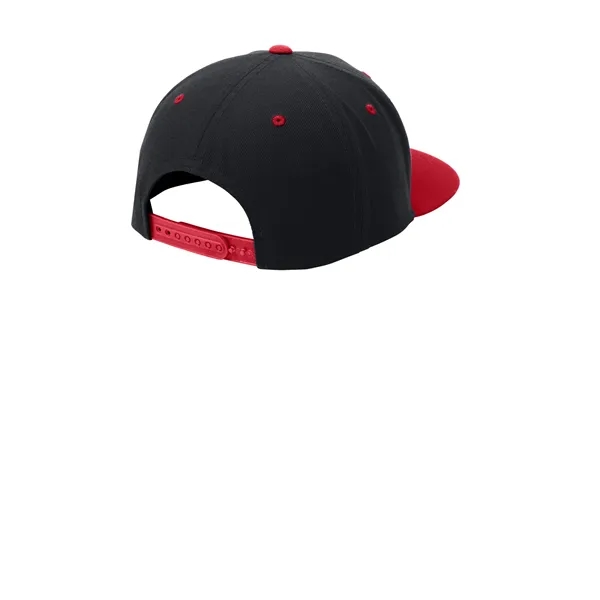 Sport-Tek Yupoong Flat Bill Snapback Cap.... from ASI 84863 SanMar