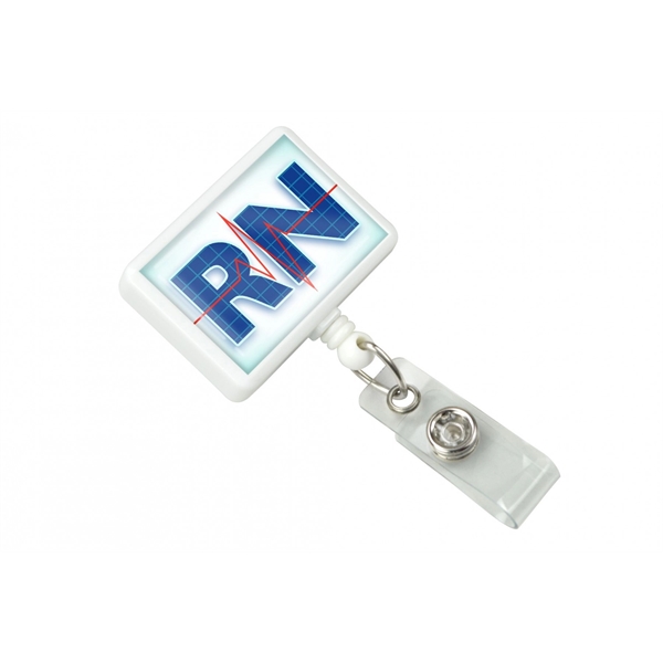 .75" x 1.25" rectangular ABS plastic badge reel.... from ASI 62088 IDProductsource