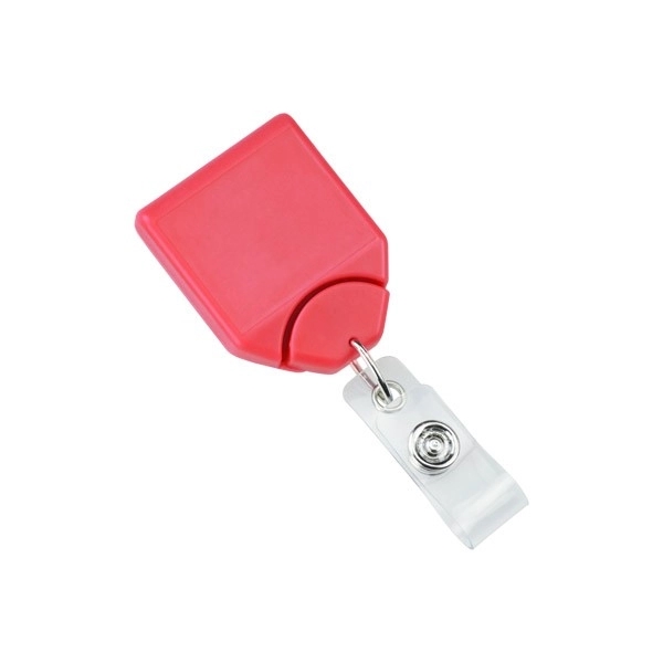 Custom square Badge Reels with Full Color Label.... from ASI 62088 IDProductsource