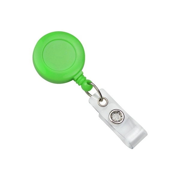 Retractable badge reel is compact and convenient. Blank.... from ASI 62088 IDProductsource