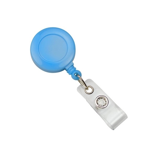 Retractable badge reel is compact and convenient. Blank.... from ASI 62088 IDProductsource