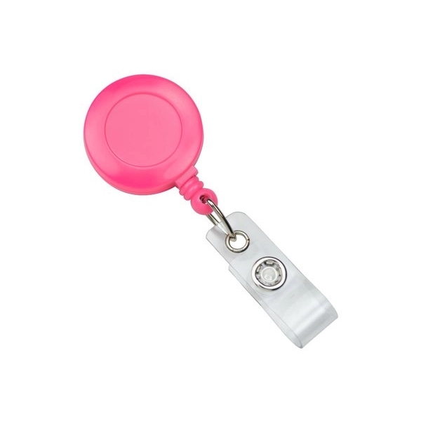 Retractable badge reel is compact and convenient. Blank.... from ASI 62088 IDProductsource