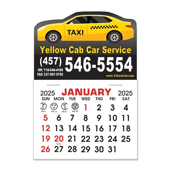 13-month calendar pads on a car-shaped magnet with approx. 0.020" thickness.... from ASI 56950 Gill Studios Inc / Gill-Line®