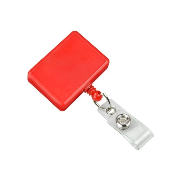 Retractable badge reel is compact and convenient. Blank.... from ASI 62088 IDProductsource