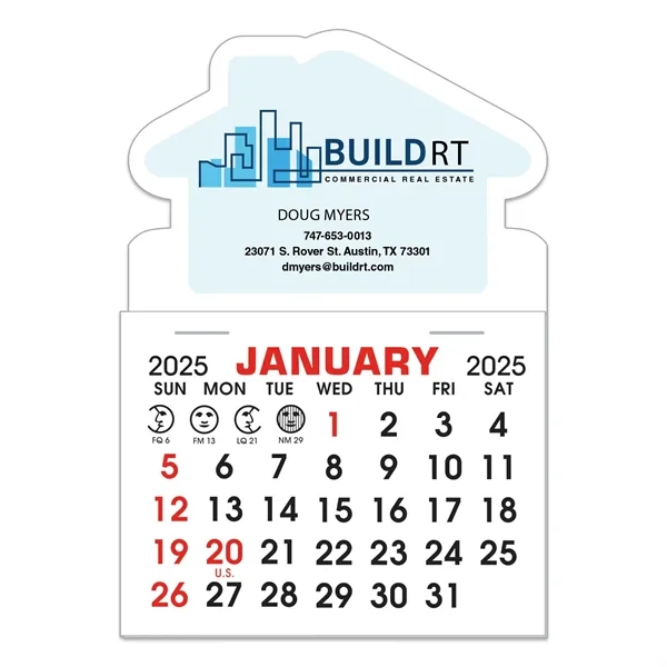 13-month calendar pads on a magnet shaped like a house with... from ASI 56950 Gill Studios Inc / Gill-Line®