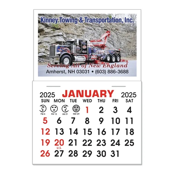 13-month calendar pads in full color that are stapled for extra... from ASI 56950 Gill Studios Inc / Gill-Line®