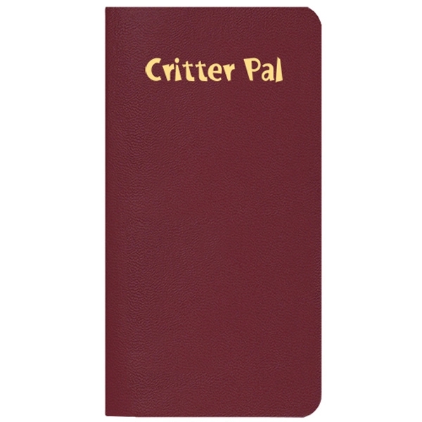 Saddle stitched leatherette cover pet journal for photo, ID and medical... from ASI 76575 Payne Publishers Inc / Payne Publishers