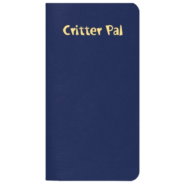 Saddle stitched leatherette cover pet journal for photo, ID and medical... from ASI 76575 Payne Publishers Inc / Payne Publishers