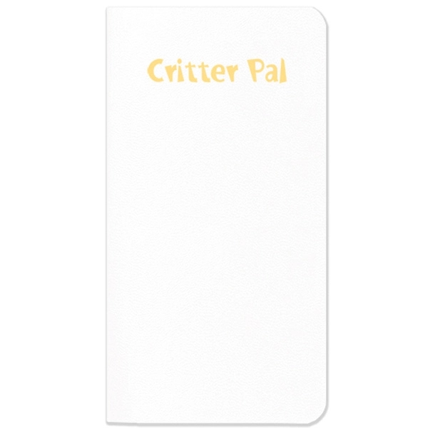 Saddle stitched leatherette cover pet journal for photo, ID and medical... from ASI 76575 Payne Publishers Inc / Payne Publishers