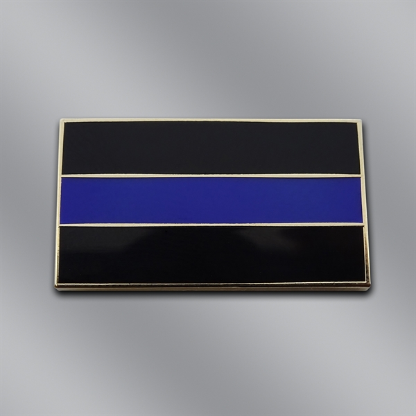 Black and Blue Fallen Officer Lapel Pin... from ASI 55610 Gempire/Floral Promotions