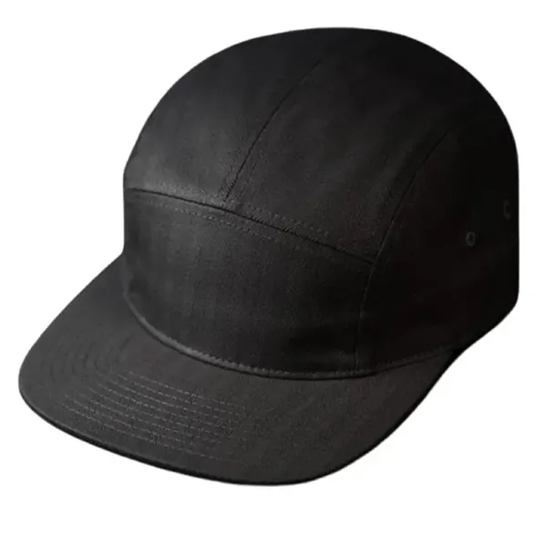 Premium Herringbone, 5 Panel Camp Crown, Flat Bill, Premium Leather Backstrap... from ASI 72657 Active Life Promo / Active Life