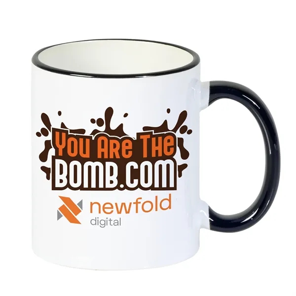 11 oz. ceramic mug with colored accents with a vibrant full... from ASI 44900 NC Custom (CI/Lanco) / Lanco