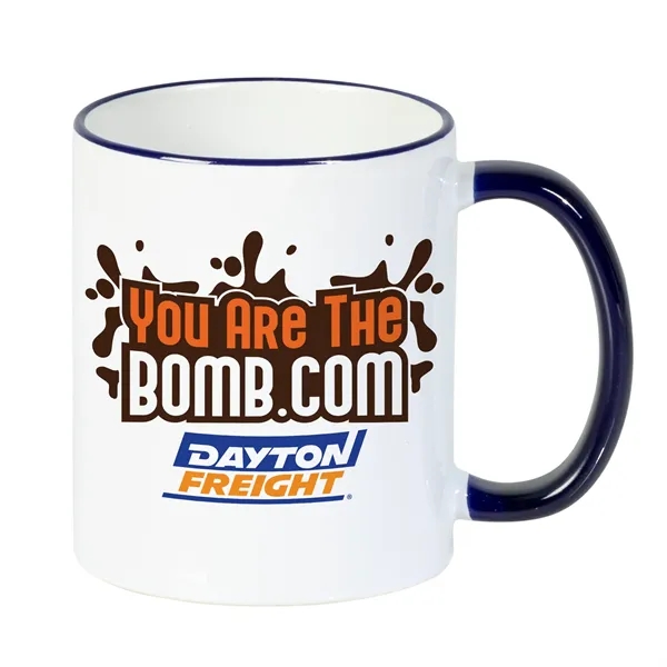 11 oz. ceramic mug with colored accents with a vibrant full... from ASI 44900 NC Custom (CI/Lanco) / Lanco