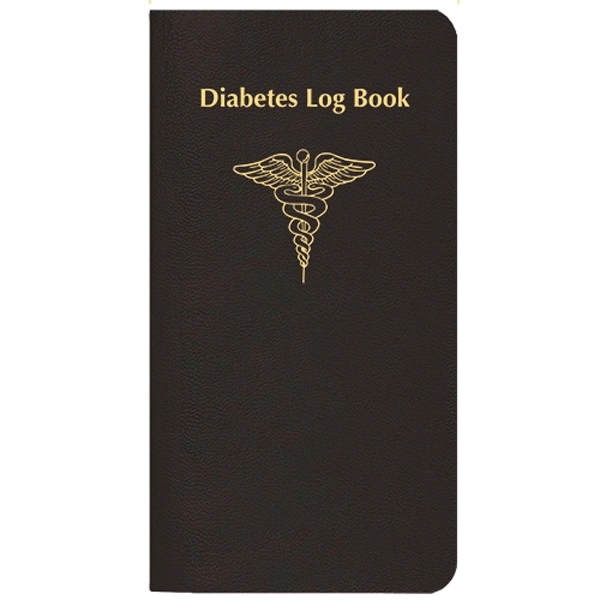 Saddle-stitched, diabetes Health log book with leatherette cover. 56 pages... from ASI 76575 Payne Publishers Inc / Payne Publishers