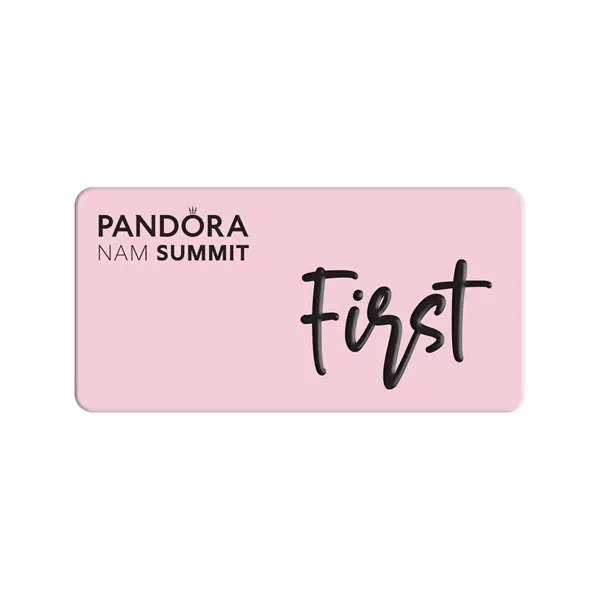 Full Color Deluxe Dimensional Screened Badge with 3D imprint... from ASI 59080 Halls & Company