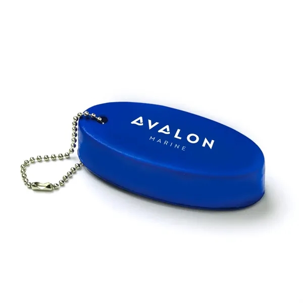 3/4" x 3" x 1 1/2" foam oval-shaped floating key tag... from ASI 63549 Jornik Manufacturing Corp / Jornik