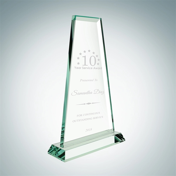 Tower award made of jade glass and available in three sizes... from ASI 47791 Best Deal Awards