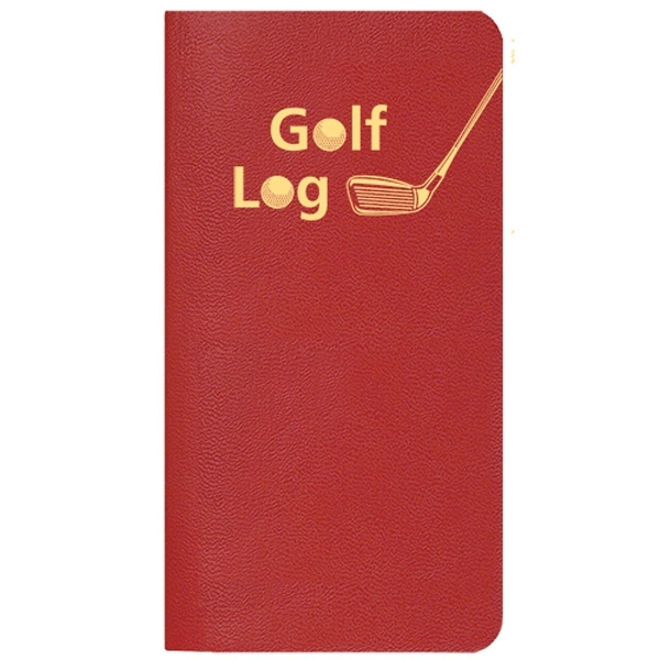 Saddle-stitched, golf log with leatherette cover.... from ASI 76575 Payne Publishers Inc / Payne Publishers